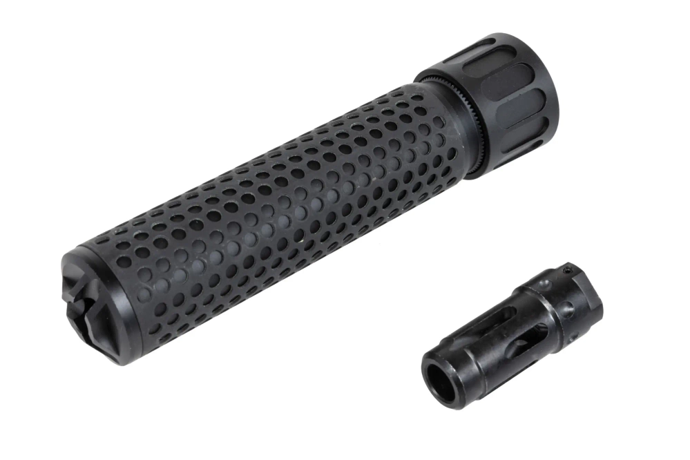 Zestaw replika tłumika dźwięku QD z repliką tłumika płomienia Golden Eagle M-614-Set