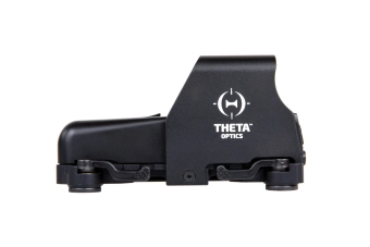 Theta Optics TO553 Červená skleněná airsoftová zbraň kolimátor ového zaměřovače černá