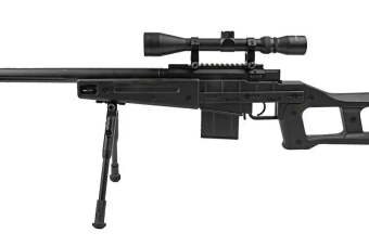 Airsoft pušky odstřelovací puška MB4409D - s dalekohledem a dvojnožkou