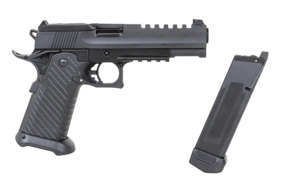 airsoft pistol ICS Hi-Capa Challenger REVO.II Green Gas polymer version 