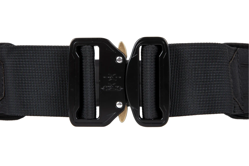 Ceinture harnais avec coussin de confort découpé au laser - Noir