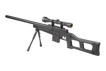 Francotirador de airsoft MB4408D - con linterna y bípode