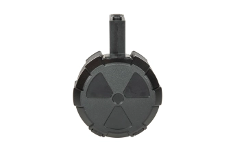 Cargador de tambor para 2000 cartuchos para réplicass de M4/M16 - Negro