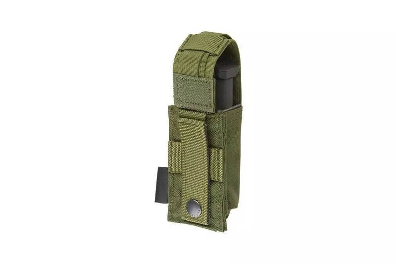 Single magazine pouch for a 9mm pistol magazine - olive drab