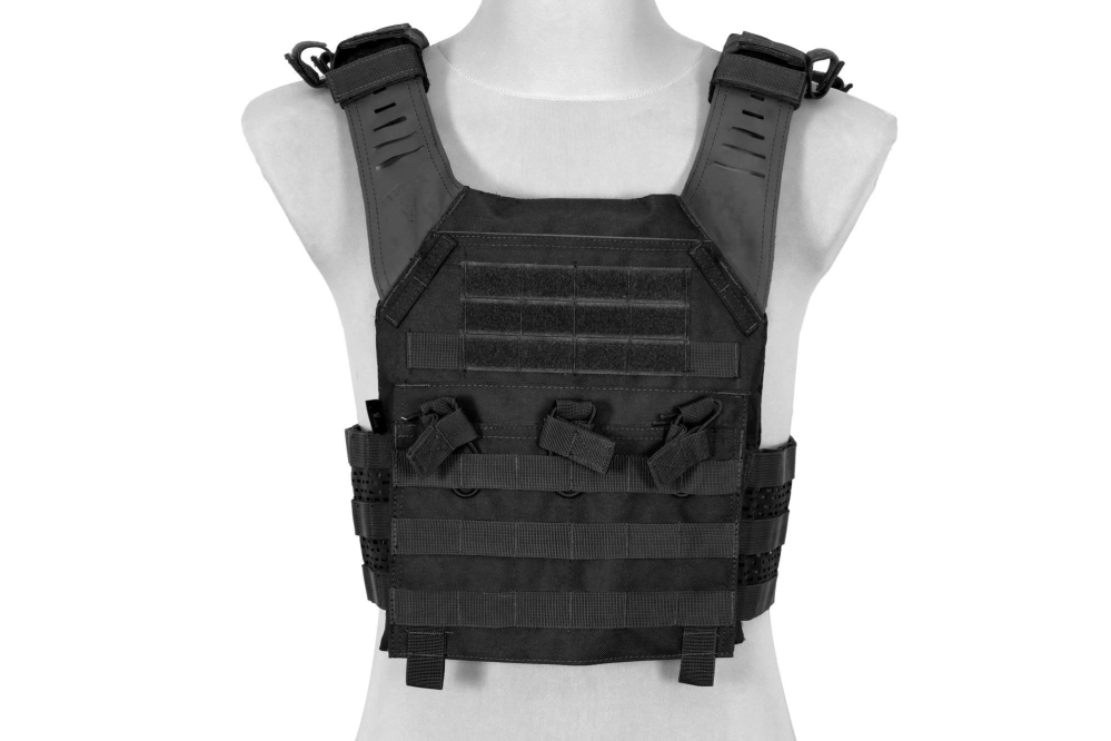 Spartan Plate Carrier Tactical Vest - Black