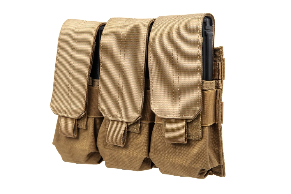 Cargador de cargador triple M4/M16 Specna Arms con solapa Tan