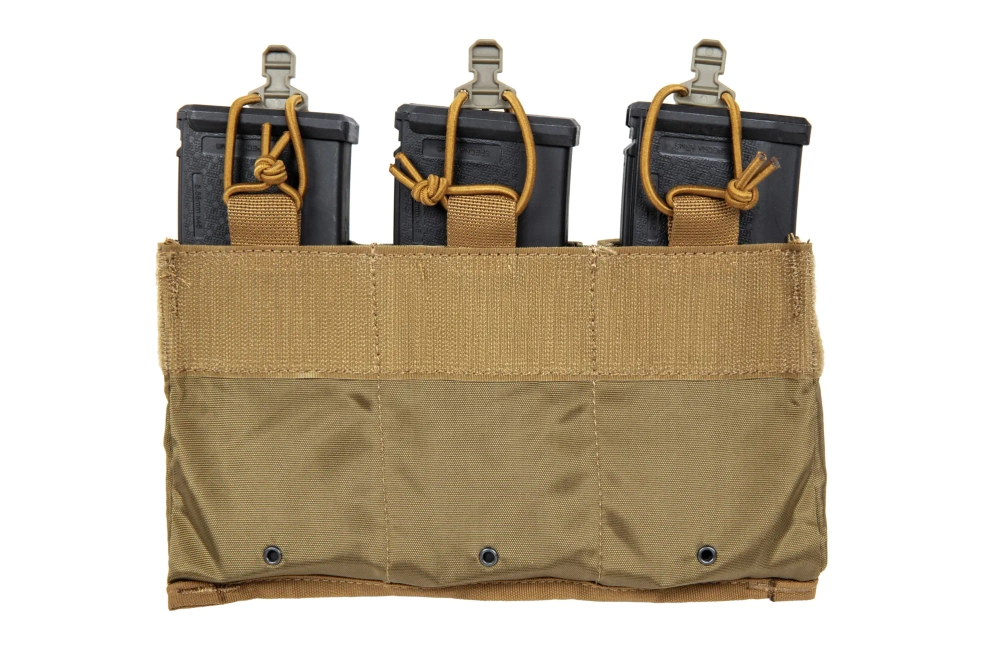 Drievoudig tactisch inzetstuk voor 7,62 mm magazijnen Wosport Coyote Brown