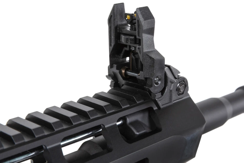 airsoft SRC DUAL POWER SR4 ZAROS GBB carbine with green gas magazine