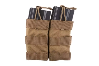 Open Top Double Pouch for M4/M16 Magazine - coyote brown