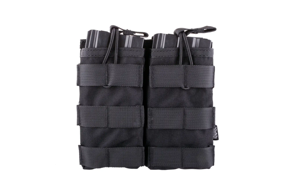 Dvojité pouzdro Open I pro zásobníky AK/M4/G36 - černé
