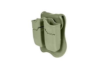 Pochette double pour chargeurs pistolet owe type Beretta - olive