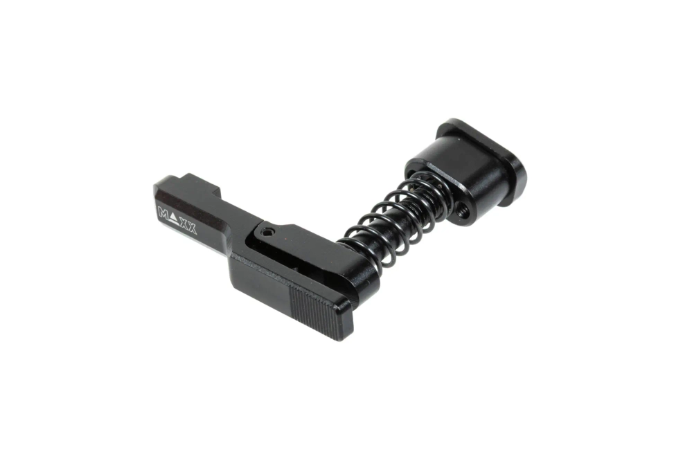 Liberador de cargador de aluminio Maxx Model Advanced tipo C para réplicas MTW M4 Negro