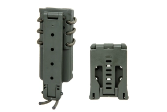 Portacargador Wosport Urban Assault Long Quick Pull 9mm Oliva