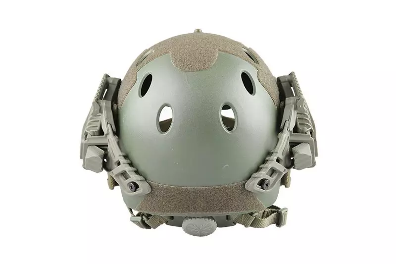 Réplica de casco FAST PJ G4 System con pantalla facial - Verde oliva