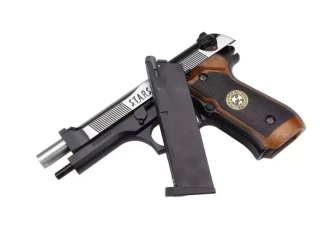Replika pistoletu WE-2058 BIOHAZARD - 2 tone