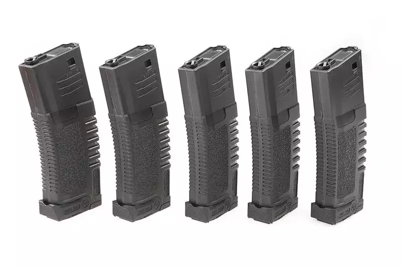 5x set 300rd PMG hi-cap magazine for M4/M16 type replicas - black