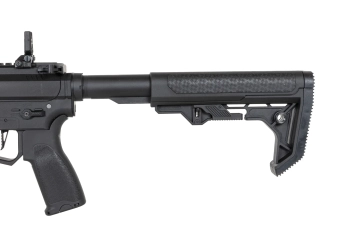 airsoft Specna Arms SA-FX01 FLEX™ HAL ETU mitrailleuse Noir avec dispositif de décharge orange