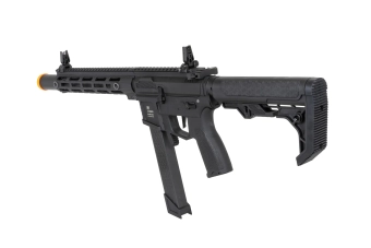 airsoft Specna Arms SA-FX02 FLEX™ HAL ETU samopal černý s oranžovým výmetným zařízením