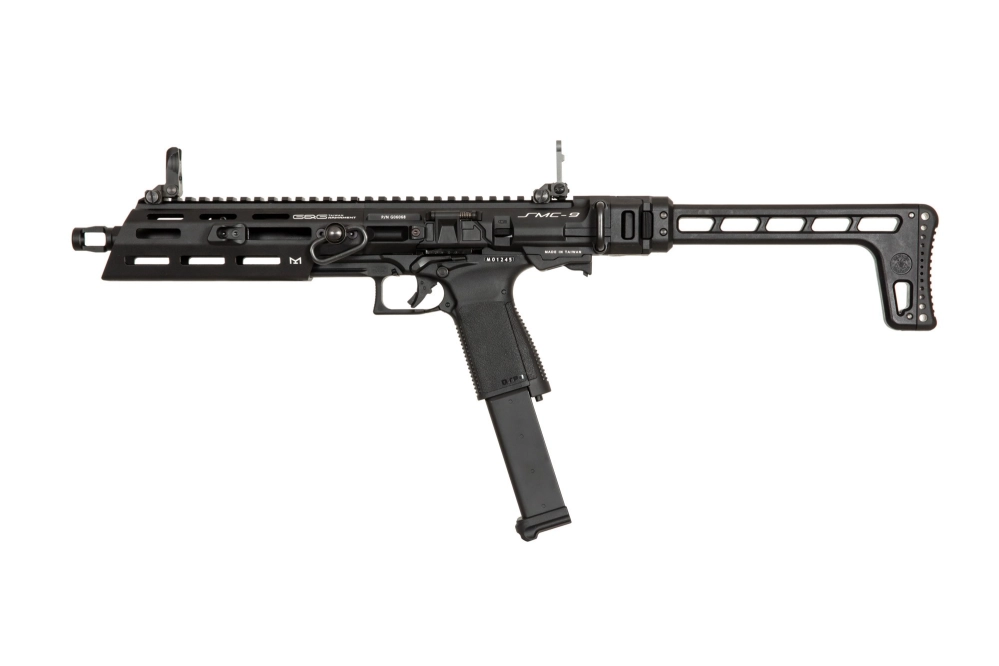 Réplique de pistolet mitrailleur SMC-9 - noir (OUTLET)