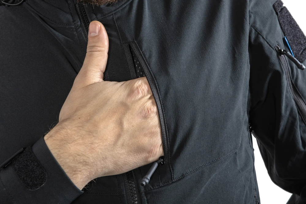 Kurtka Softshell Emerson Blue Label "Fog" Czarny