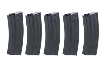 Sada 5 kovových zásobníků se 120 kuličkami Specna Arms Black