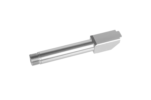 Canon externe fixe à 2 voies Non-Recoiling " pour répliques Umarex Glock 19X - Silver"