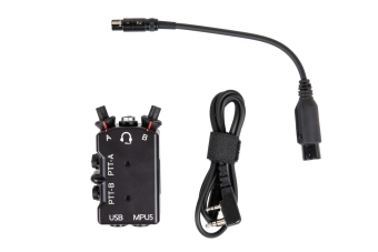 Dubbele PTT-knop FMA FCS-DUAL Zwart