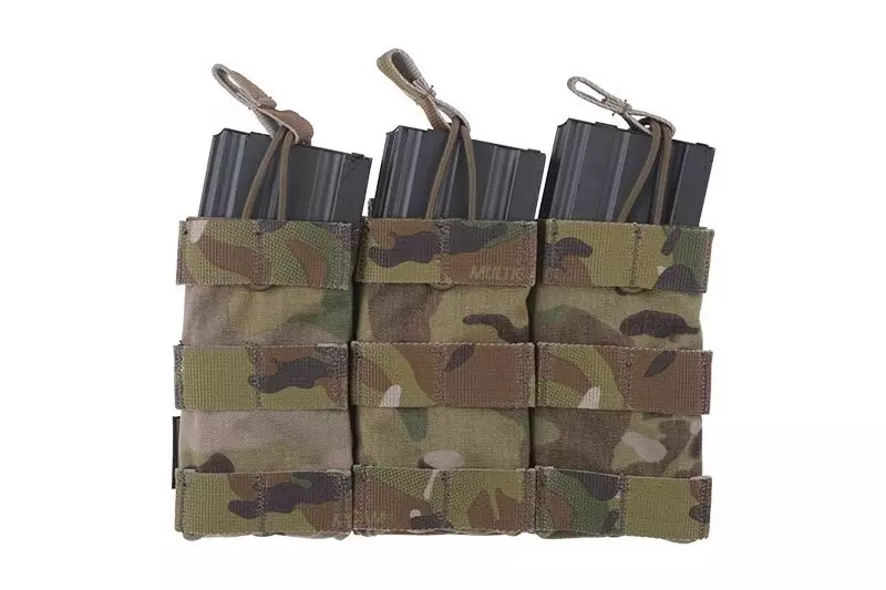 Bolsa triple abierta para cargadores M4/M16 - Multicam