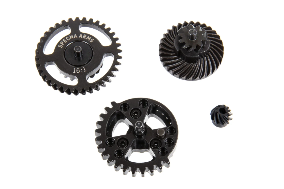 Specna Arms CNC geskeletste helicoïdale tandwielset 16:1