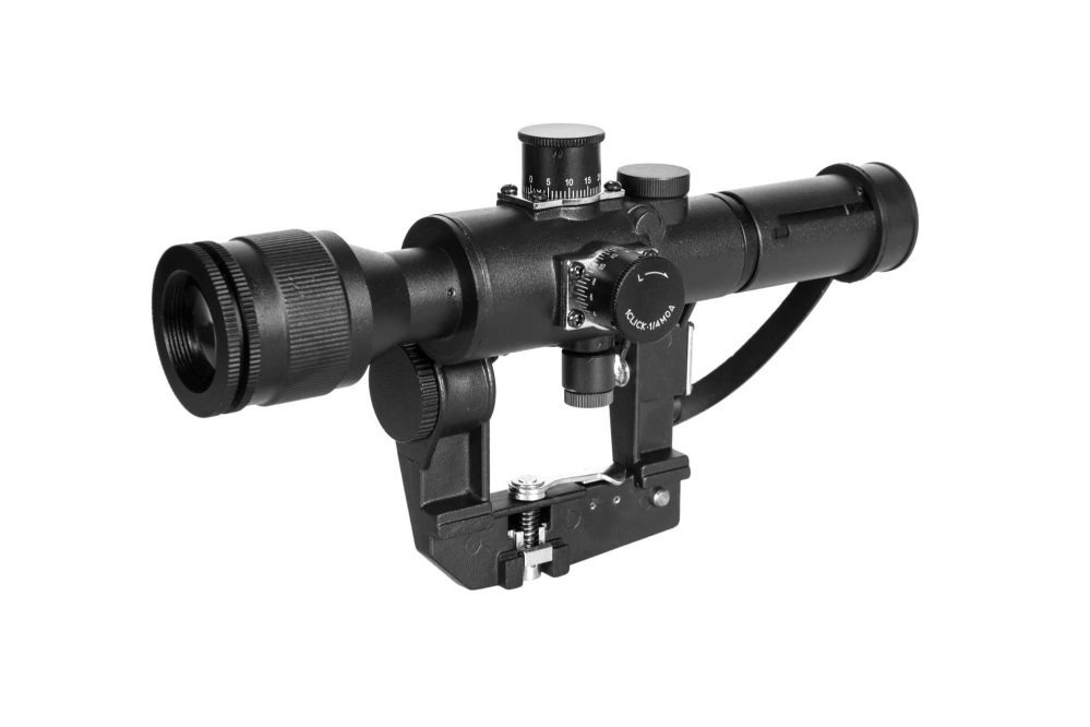 Airsoftová zbraň pSO-1 4×24 zaměřovací dalekohled s osvětlením a montážem SVD