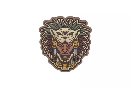 Azteek Krijger Hoofd 1 PVC patch - MC