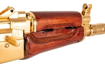 Airsoftová zbraň puškaka ELS-74UN "Golden Brother" Vintage Custom