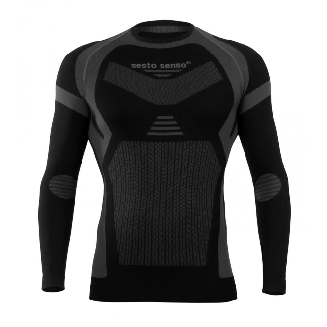 Sesto Senso Thermo Active CL16 termo tričko s dlouhým rukávem Grey-black