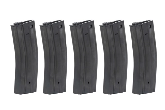 Zestaw 5 magazynków Hi-Cap 350 kulek Arcturus EMM M4/M16 Metal Wheel (QPQ) Czarny