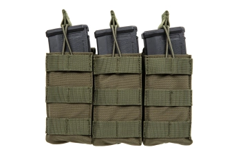 Driedubbele open lader voor M4/M16 magazijnen Specna Arms Olive