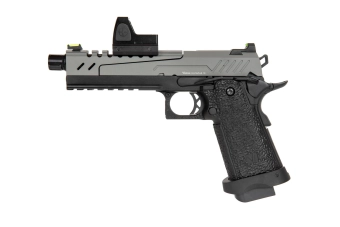 Réplique de pistolet Hi-capa 5.1 Split Slide - gris/noir (avec viseur BDS) 