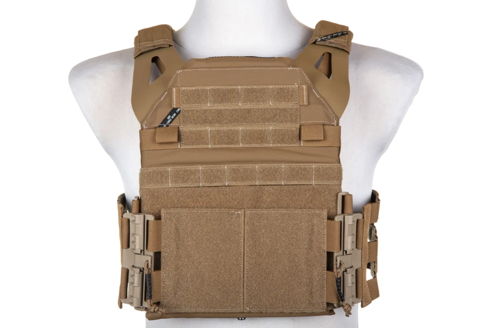 Chaleco plate carrier Ape Force Gear JPC 2.0 Marrón coyote