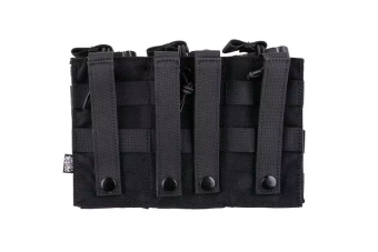 Potrójna ładownica Open I na magazynki AK/M4/G36 - czarna