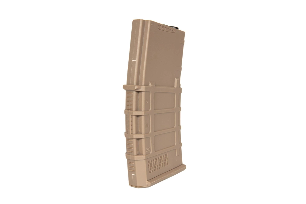 Polymère chargeur hi-cap 300 billes pour répliques M4/M16 - tan