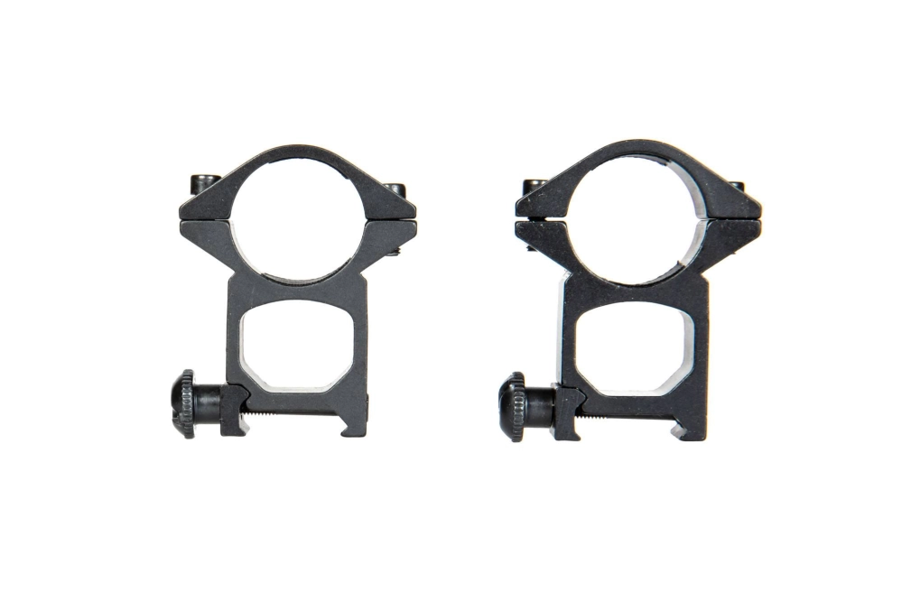 Two-part optics mount for RIS rail (high)
