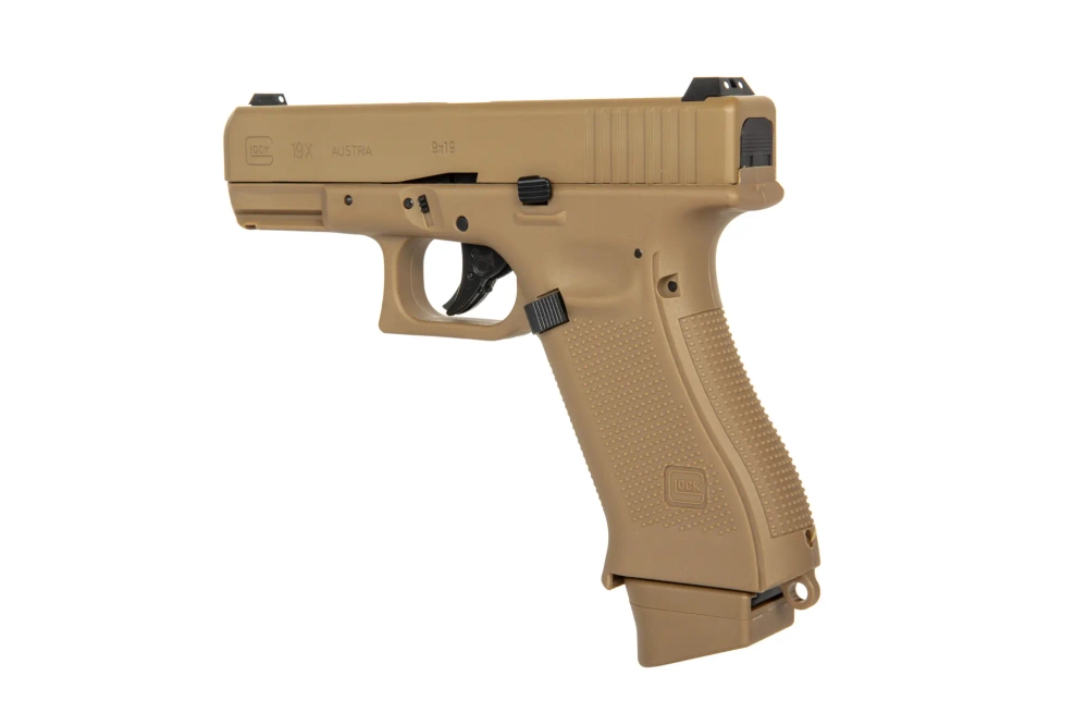 GBB Réplica de pistola de CO2 Glock 19X - coyote (OUTLET)
