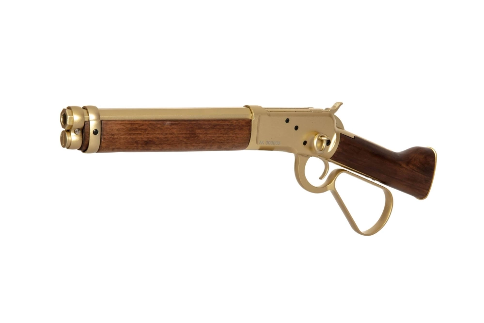 Rifle réplica 1873 (Madera auténtica) - dorado (OUTLET)