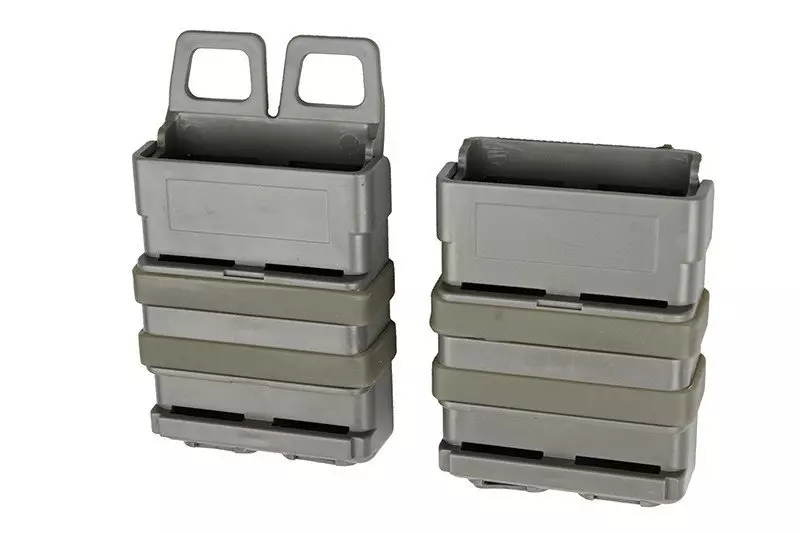 Jeu de 2 étuis FAST pour chargeurs 5.56 - vert feuillage