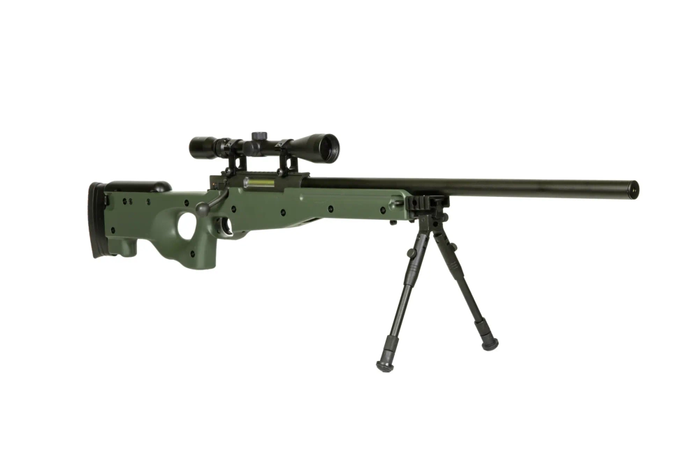 Warrior I  Sniper Rifle Replica (with scope and bipod) - Olive
