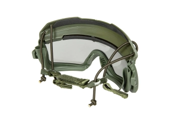 Tactical goggles 2in1 Olive / Black