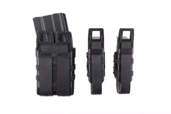 Set de pochettes Open III (2 XS+1 M) pour chargeurs pistolet owe + 5,56 - noir