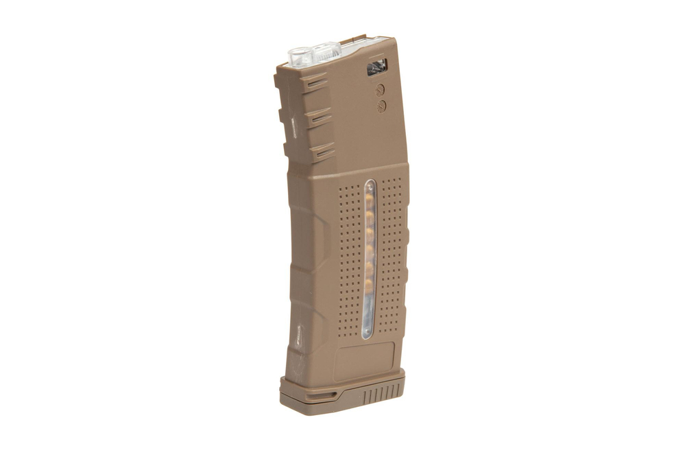 Chargeur mid-cap 150 pastilles pour répliques M4/M16 - tan