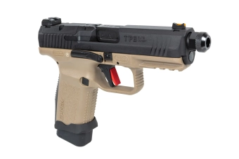 Cybergun x SAI Canik TP9 Elite Combat Green Gas Half-Tan airsoft Pistol