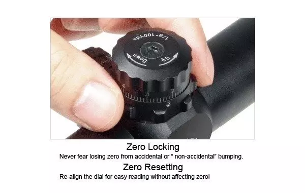 Luneta 1-4.5X28 30mm CQB, 36-kolorów Mil-dot