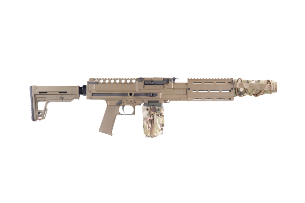 Réplique de mitrailleuse légère AQUILA VII LMG - tan (OUTLET)